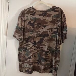 Lucky Brand weed camouflage t shirt xl